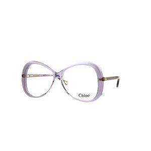 Chloé Womens Round/Oval Grey Grey Transparent Fashion Designer Eyewear